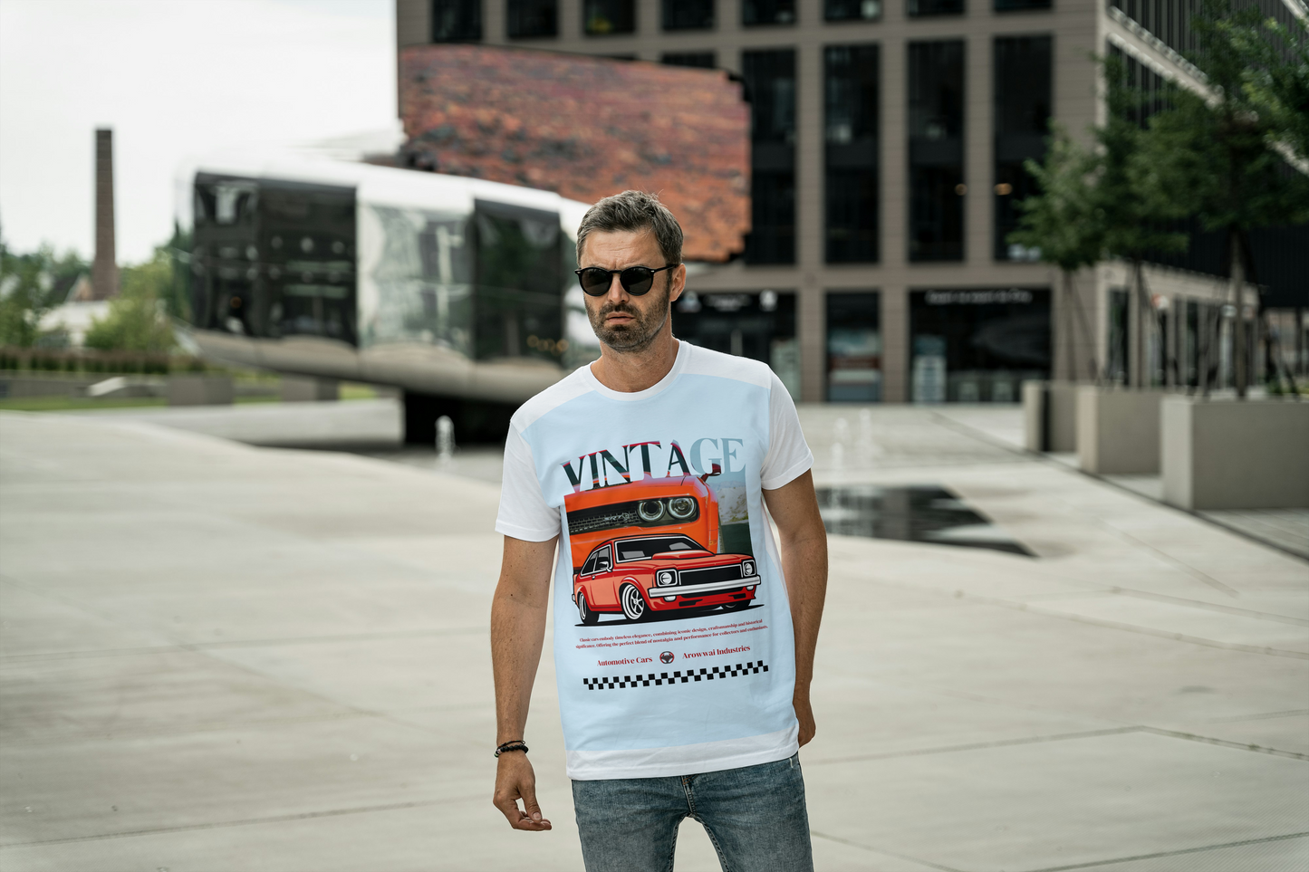 Vintage Car Unisex Oversized Classic T-Shirt