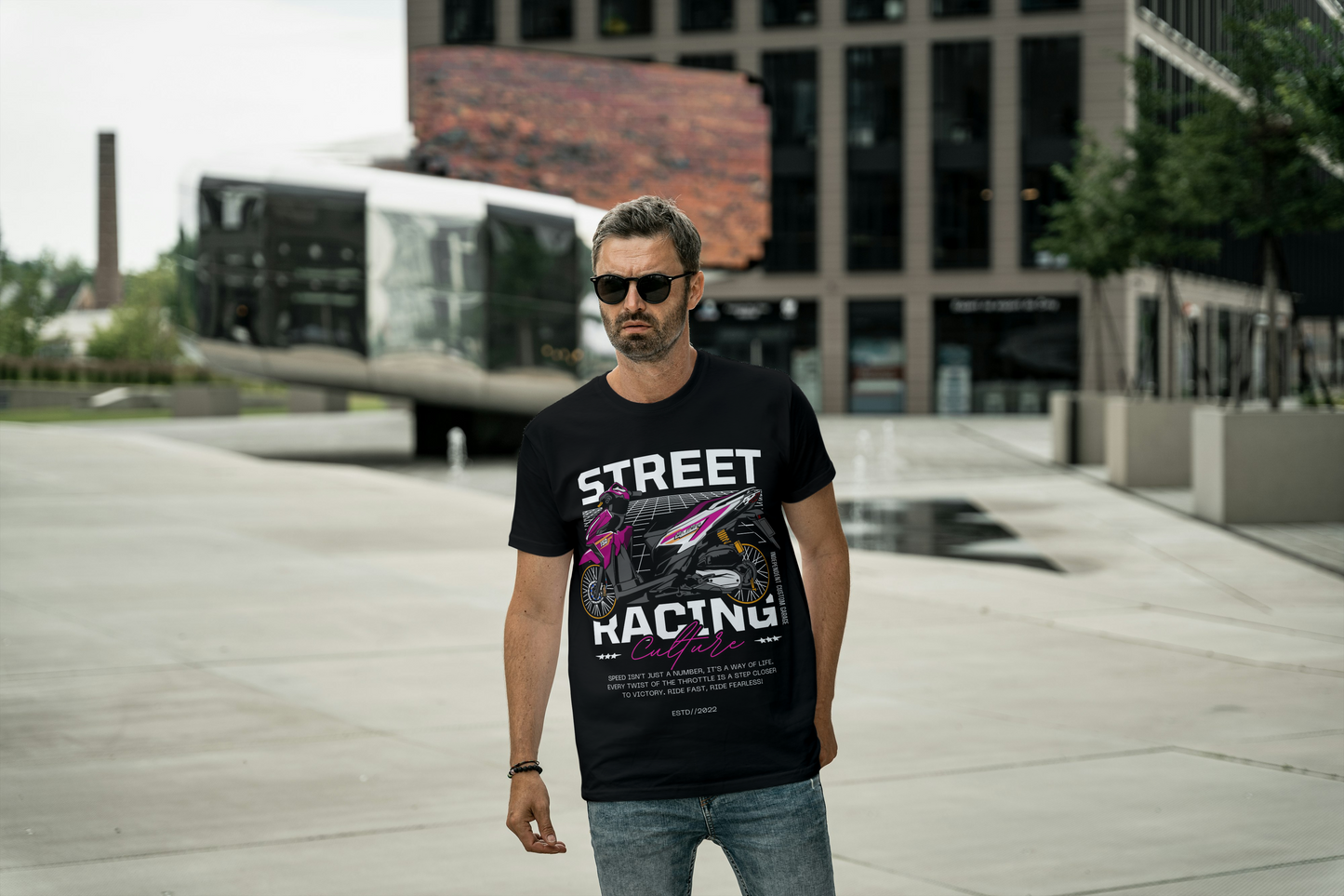 Street Racing Unisex Oversized Classic T-Shirt